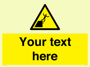 Custom Warning unstable cliff edge